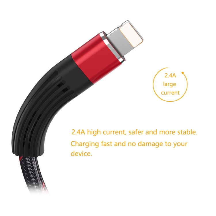 ENKAY ENK-CB201 Fishing Net Weaving USB to 8 Pin Data Transfer Charging Cable