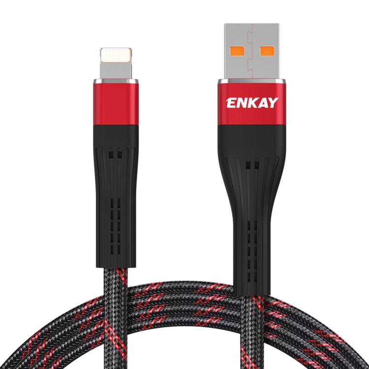 ENKAY ENK-CB201 Fishing Net Weaving USB to 8 Pin Data Transfer Charging Cable