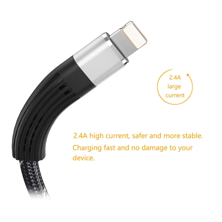 ENKAY ENK-CB201 Fishing Net Weaving USB to 8 Pin Data Transfer Charging Cable