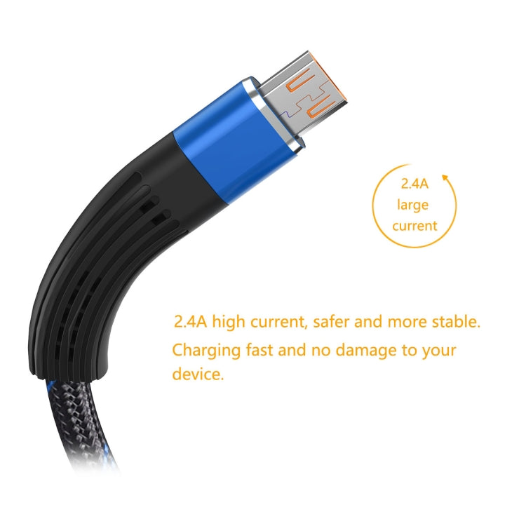 ENKAY ENK-CB301 Fishing Net Weaving USB to Micro Usb Data Transfer Charging Cable