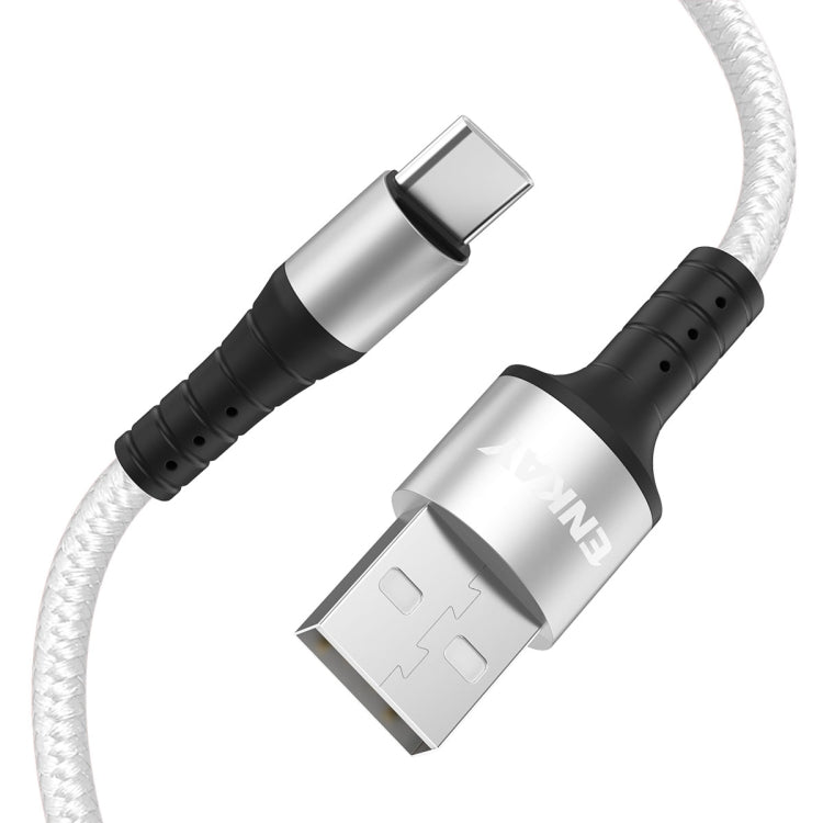 ENKAY ENK-CB102 Nylon Weaving USB to Type-C Data Transfer Charging Cable