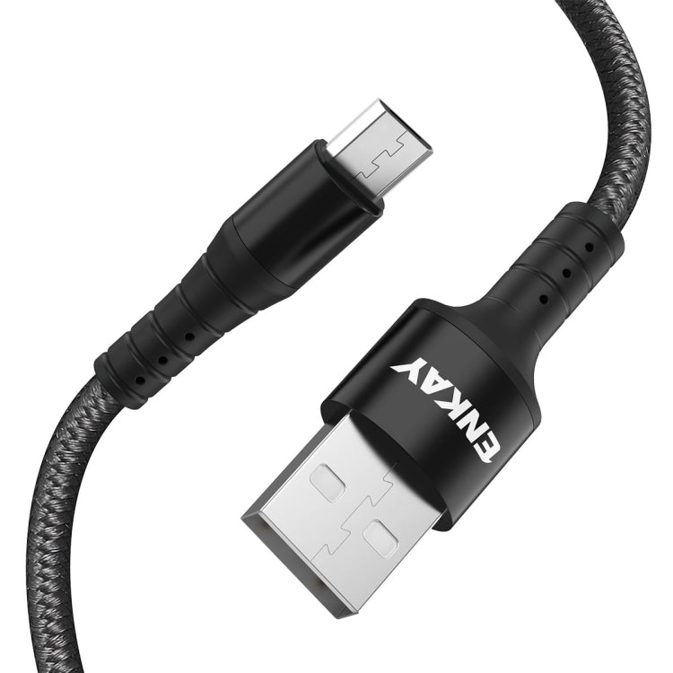 ENKAY ENK-CB302 Nylon Weaving USB to Micro USB Data Transfer Charging Cable