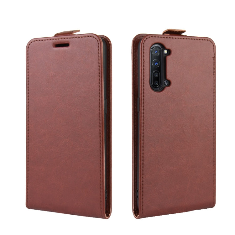 For Oppo Reno3 5G R64 Texture Single Vertical Flip Leather Protective Case with Card Slots & Photo Frame