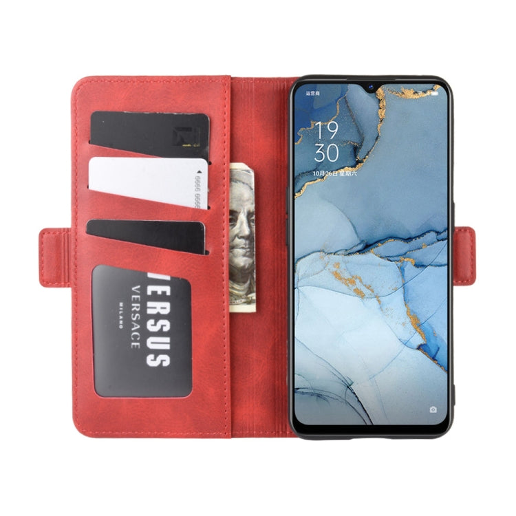 For Oppo Reno3 5G Dual-side Magnetic Buckle Horizontal Flip Leather Case with Holder & Card Slots & Wallet
