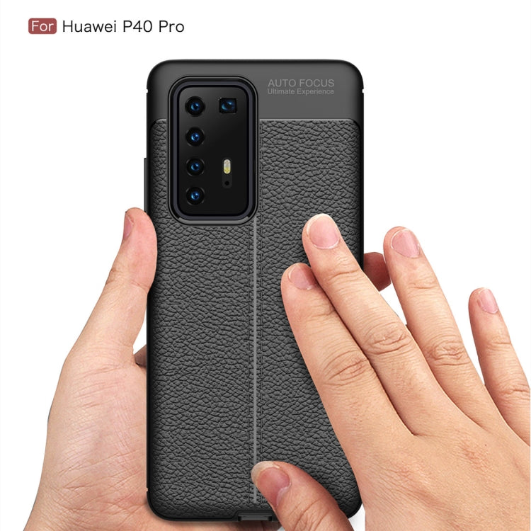 For Huawei P40 Pro Litchi Texture TPU Shockproof Case