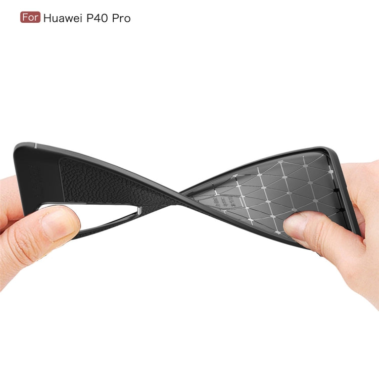 For Huawei P40 Pro Litchi Texture TPU Shockproof Case