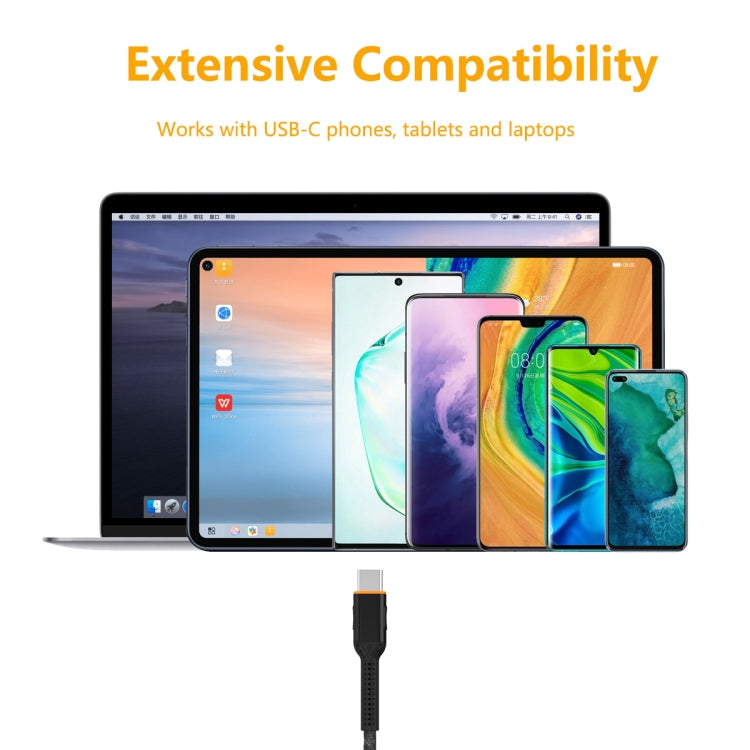 ENKAY ENK-CB103 Cloth Weaving Thread USB to USB Type-C Data Transfer Charging Cable