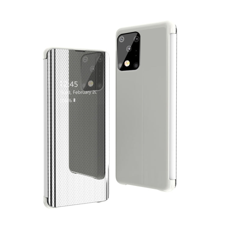 For Galaxy S20 Ultra-Thin Lightweight Grid Plated Mirror Phone Case