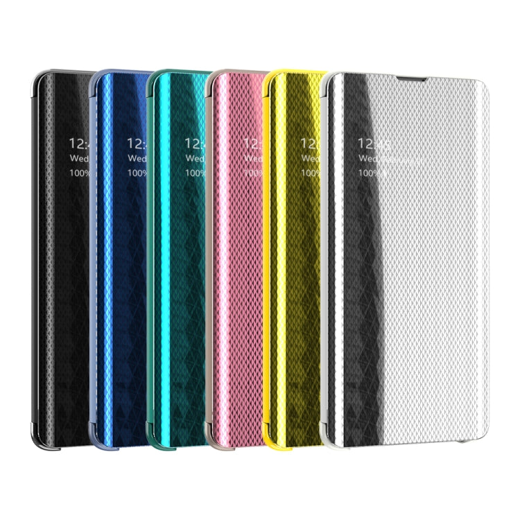 For Galaxy S20 Ultra-Thin Lightweight Grid Plated Mirror Phone Case