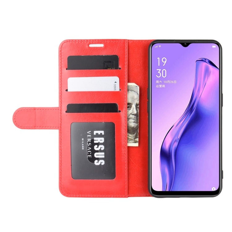 For Oppo A8 R64 Texture Single Horizontal Flip Protective Case with Holder & Card Slots & Wallet& Photo Frame