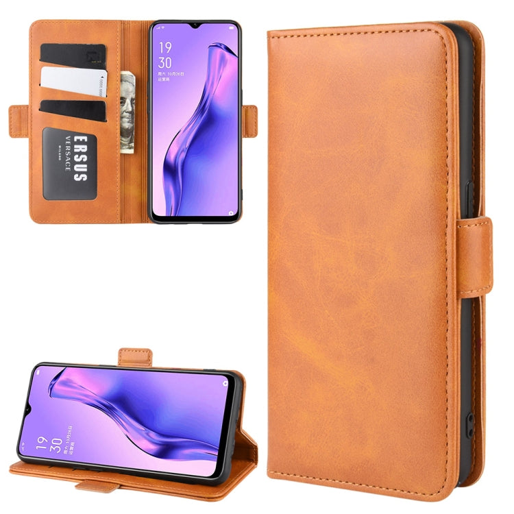 For Oppo A8 Dual-side Magnetic Buckle Horizontal Flip Leather Case with Holder & Card Slots & Wallet