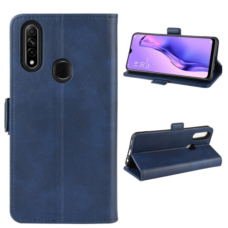 For Oppo A8 Dual-side Magnetic Buckle Horizontal Flip Leather Case with Holder & Card Slots & Wallet