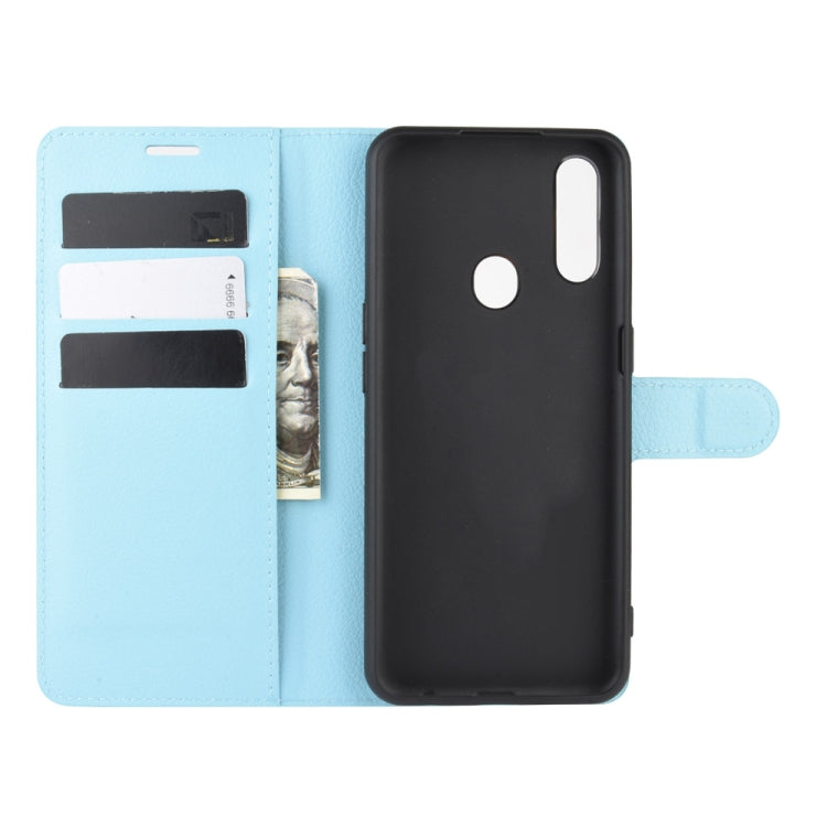 For Oppo A8 Litchi Texture Horizontal Flip Protective Case with Holder & Card Slots & Wallet