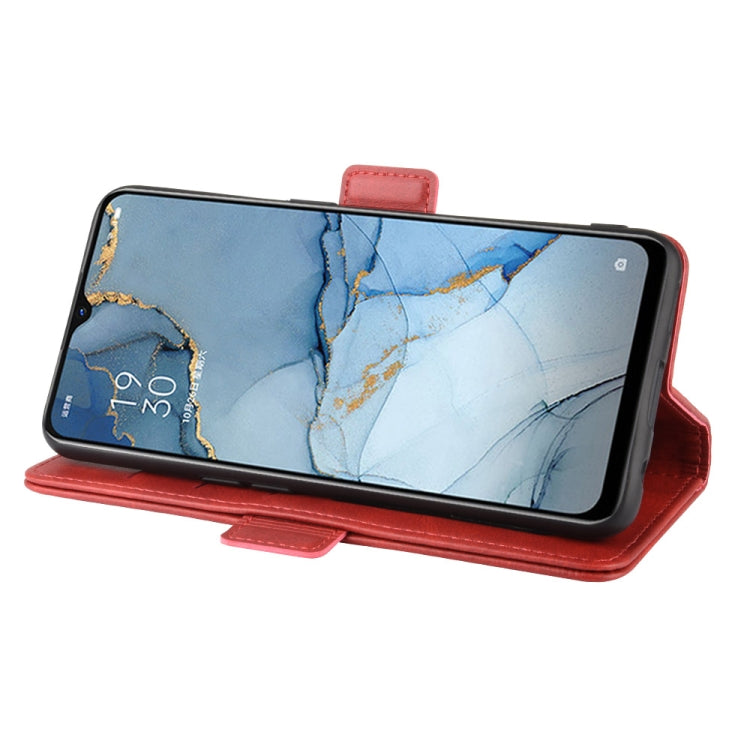 For OPPO Reno3 Dual-side Magnetic Buckle Horizontal Flip Leather Case with Holder & Card Slots & Wallet & Photo Frame