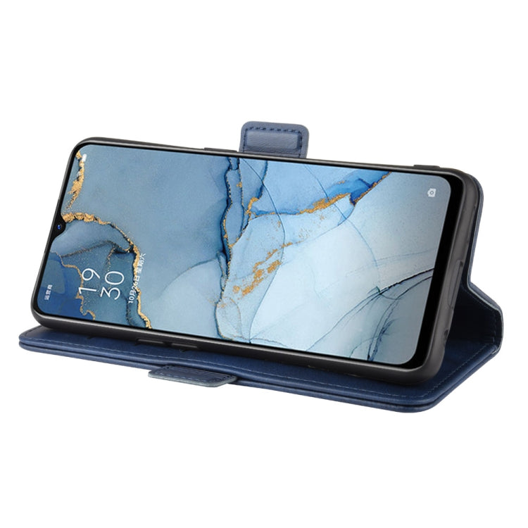 For OPPO Reno3 Dual-side Magnetic Buckle Horizontal Flip Leather Case with Holder & Card Slots & Wallet & Photo Frame