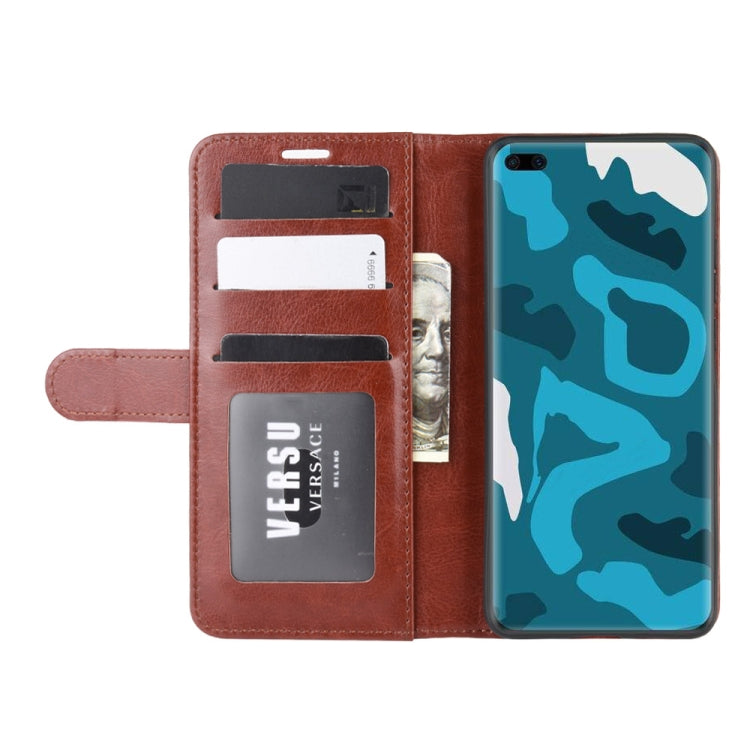 For Huawei P40 Pro R64 Texture Single Horizontal Flip Protective Case with Holder & Card Slots & Wallet& Photo Frame