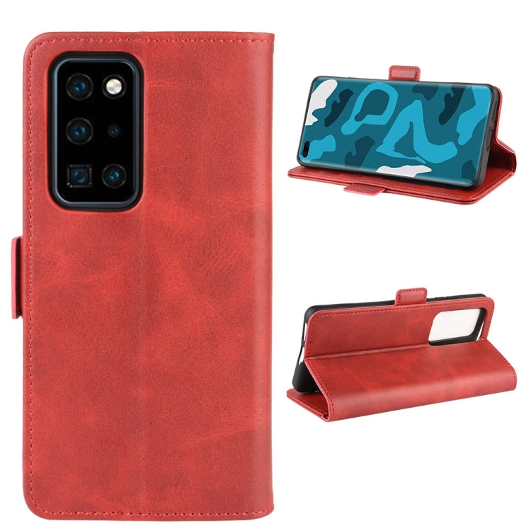 For Huawei P40 Pro Dual-side Magnetic Buckle Horizontal Flip Leather Case with Holder & Card Slots & Wallet