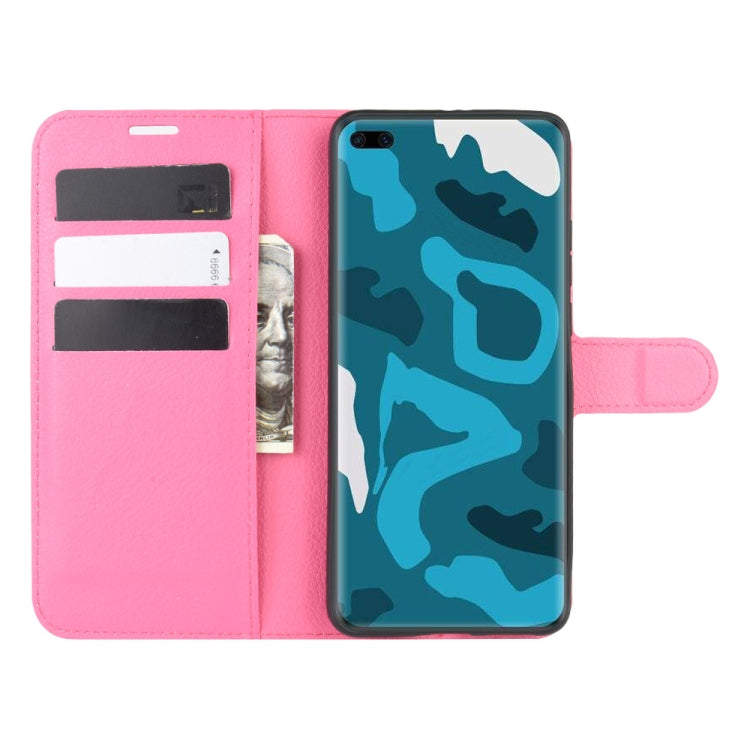For Huawei P40 Pro Litchi Texture Horizontal Flip Protective Case with Holder & Card Slots & Wallet