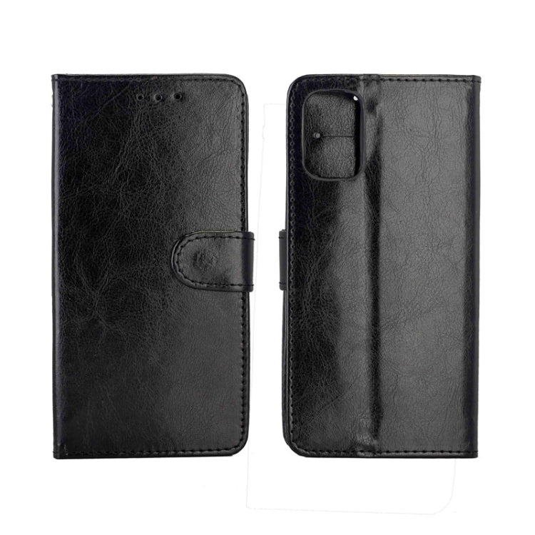 For  Galaxy S20+ Crazy Horse Texture Leather Horizontal Flip Protective Case with Holder & Card Slots & Wallet & Photo Frame(Black)