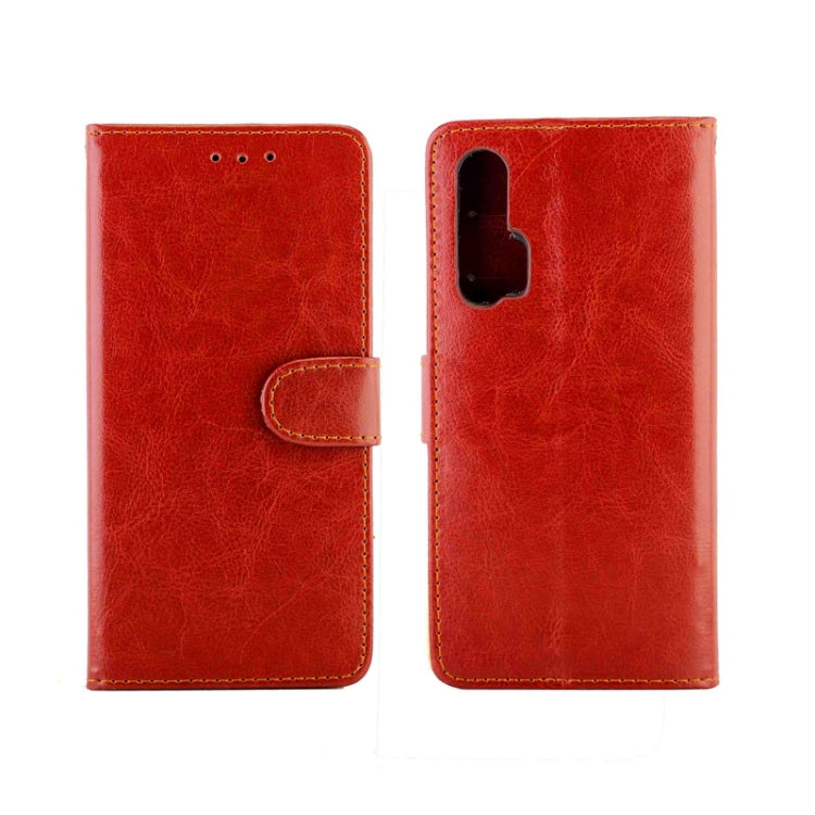 For Huawei Nova 6 Crazy Horse Texture Leather Horizontal Flip Protective Case with Holder & Card Slots & Wallet & Photo Frame