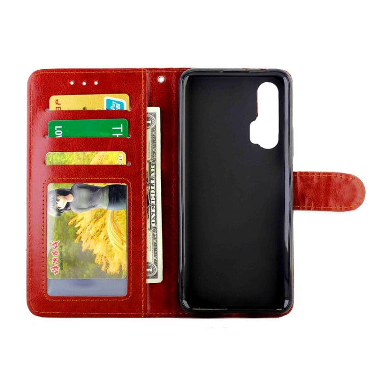 For Huawei Nova 6 Crazy Horse Texture Leather Horizontal Flip Protective Case with Holder & Card Slots & Wallet & Photo Frame