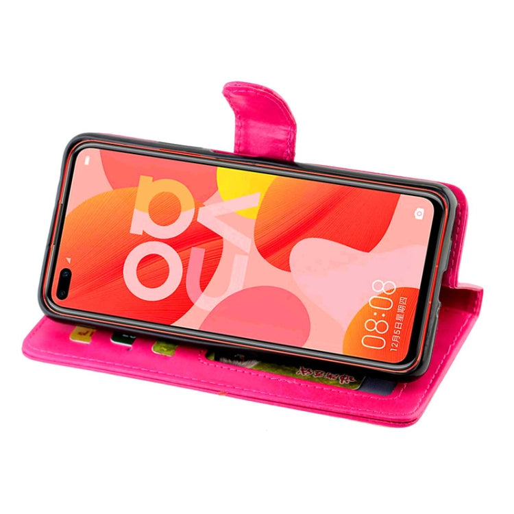 For Huawei Nova 6 Crazy Horse Texture Leather Horizontal Flip Protective Case with Holder & Card Slots & Wallet & Photo Frame