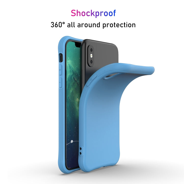 For iPhone XS / X ENKAY ENK-PC005 Solid Color TPU Slim Case Cover