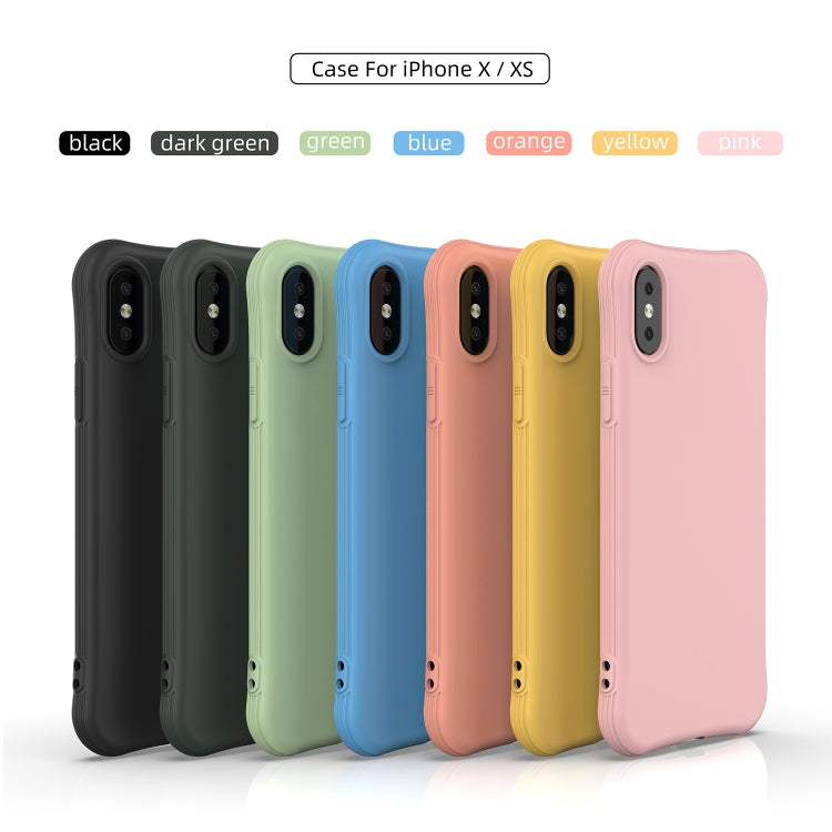 For iPhone XS / X ENKAY ENK-PC005 Solid Color TPU Slim Case Cover