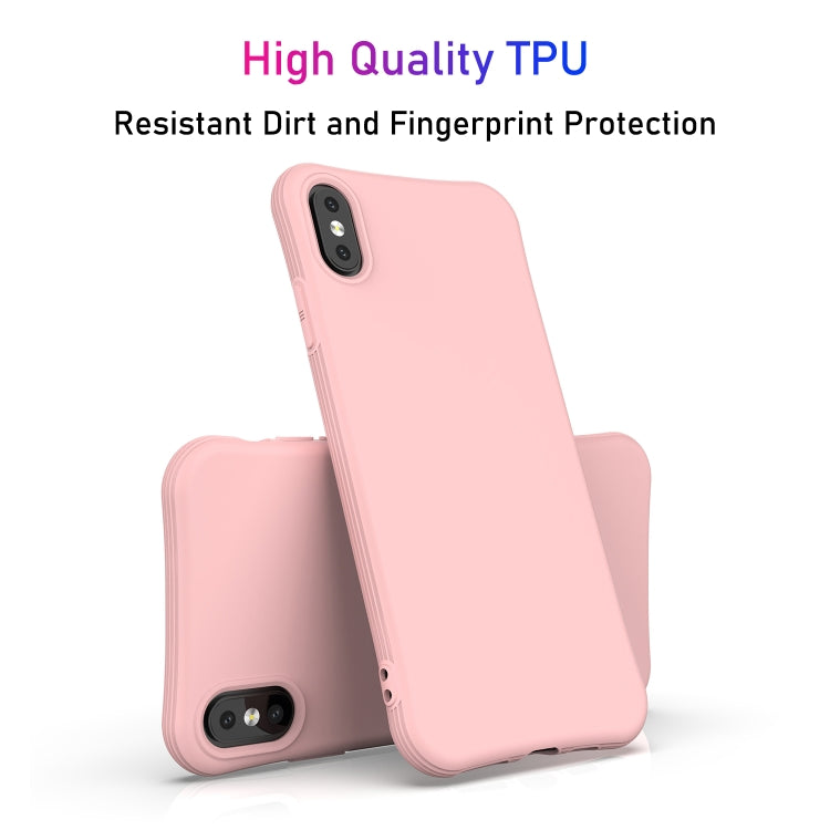 For iPhone XS Max ENKAY ENK-PC006 Solid Color TPU Slim Case Cover