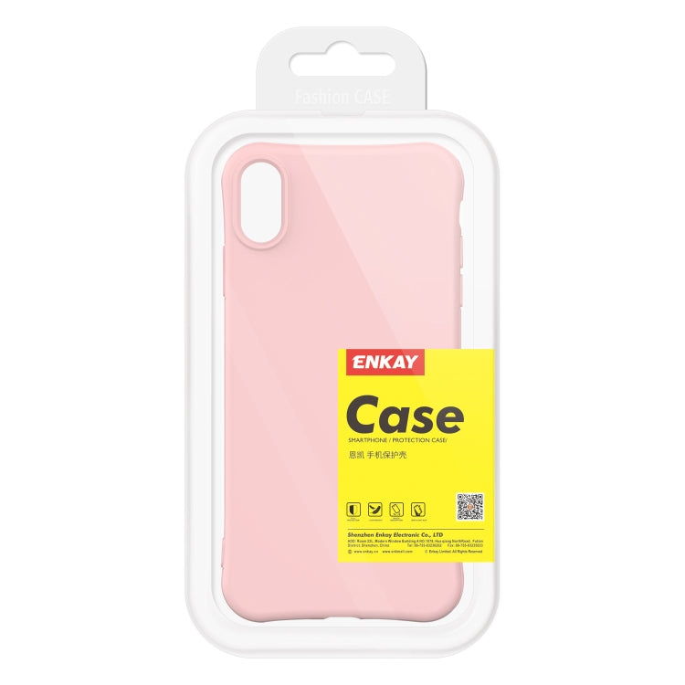 For iPhone XS Max ENKAY ENK-PC006 Solid Color TPU Slim Case Cover