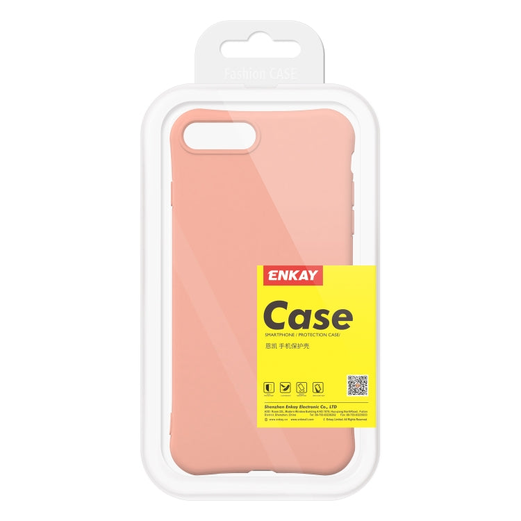 For iPhone 8 Plus / iPhone 7 Plus ENKAY ENK-PC008 Solid Color TPU Slim Case Cover