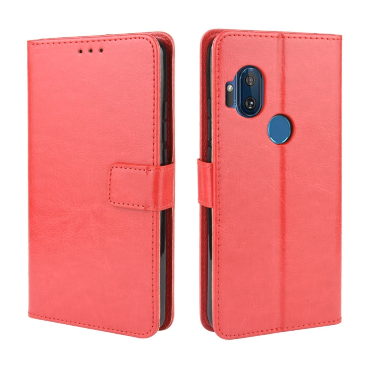 For Motorola One Hyper  Retro Crazy Horse Texture Horizontal Flip Leather Case with Holder & Card Slots & Photo Frame