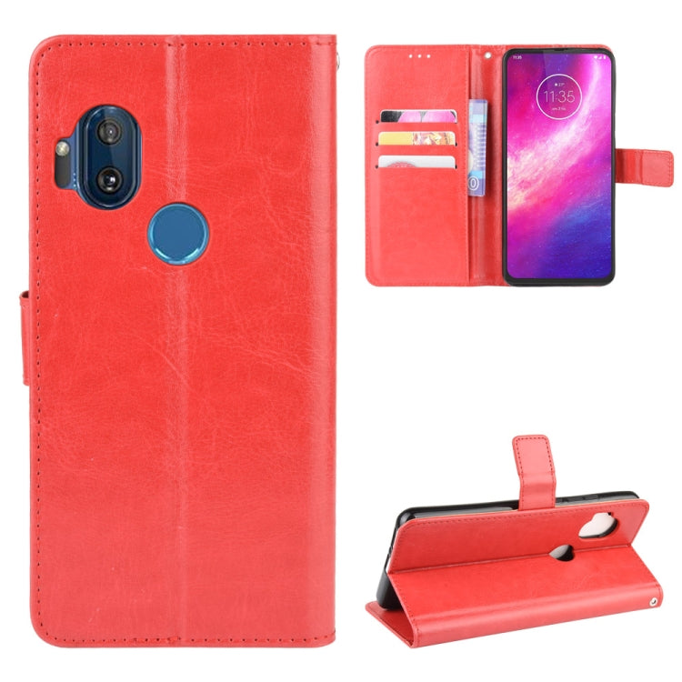 For Motorola One Hyper  Retro Crazy Horse Texture Horizontal Flip Leather Case with Holder & Card Slots & Photo Frame