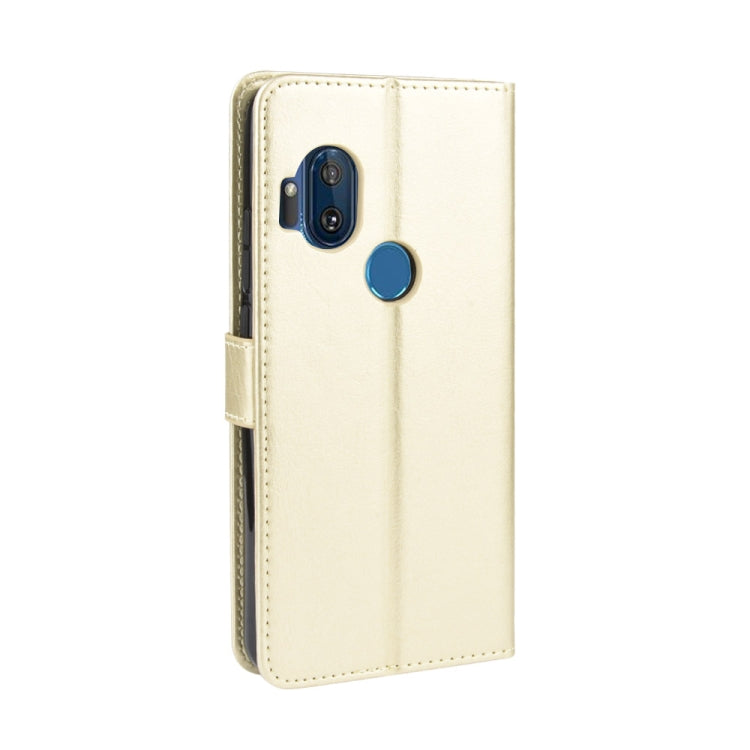 For Motorola One Hyper  Retro Crazy Horse Texture Horizontal Flip Leather Case with Holder & Card Slots & Photo Frame