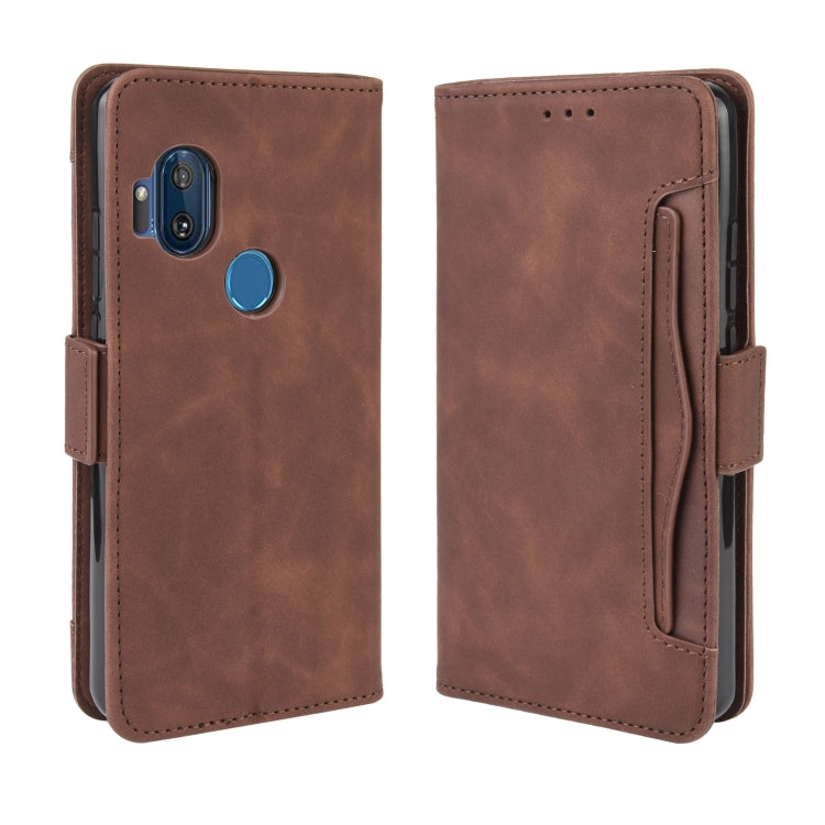 For Motorola One Hyper  Wallet Style Skin Feel Calf Pattern Leather Case with Separate Card Slots & Holder & Wallet & Photo Frame