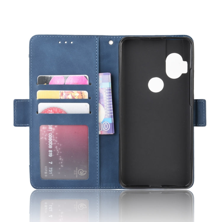 For Motorola One Hyper  Wallet Style Skin Feel Calf Pattern Leather Case with Separate Card Slots & Holder & Wallet & Photo Frame