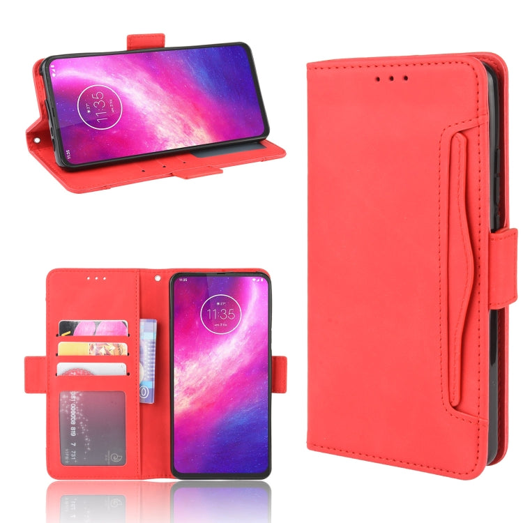 For Motorola One Hyper  Wallet Style Skin Feel Calf Pattern Leather Case with Separate Card Slots & Holder & Wallet & Photo Frame