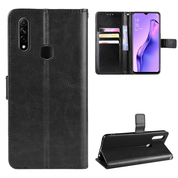 For Oppo A8 Retro Crazy Horse Texture Horizontal Flip Leather Case with Holder & Card Slots & Photo Frame