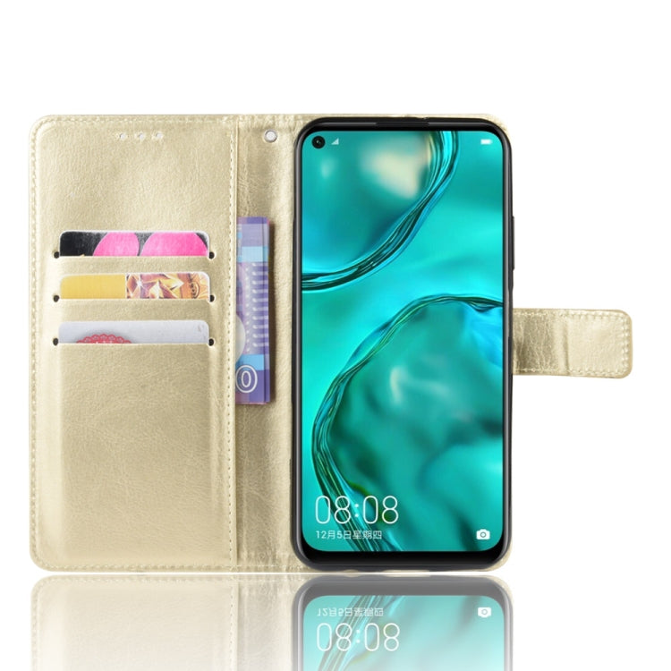 For Huawei P40 Lite / Nova 6 SE Retro Crazy Horse Texture Horizontal Flip Leather Case with Holder & Card Slots & Photo Frame
