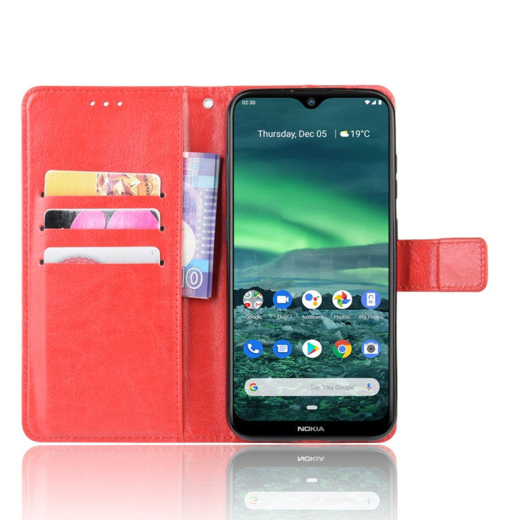 For Nokia 2.3 Retro Crazy Horse Texture Horizontal Flip Leather Case with Holder & Card Slots & Photo Frame
