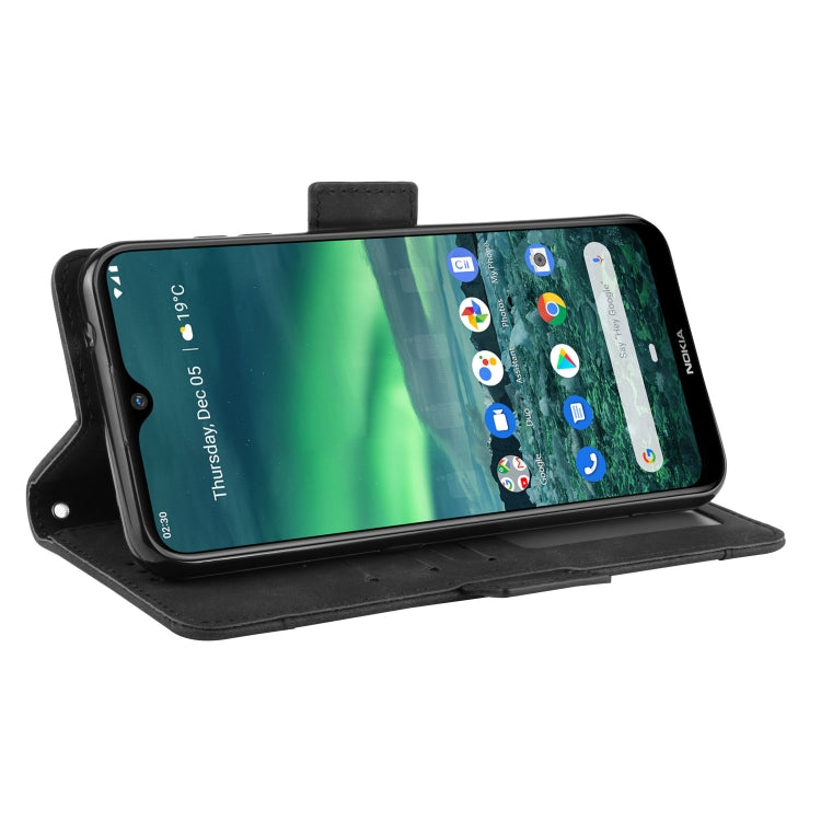 For Nokia 2.3 Wallet Style Skin Feel Calf Pattern Leather Case with Separate Card Slots & Holder & Wallet & Photo Frame