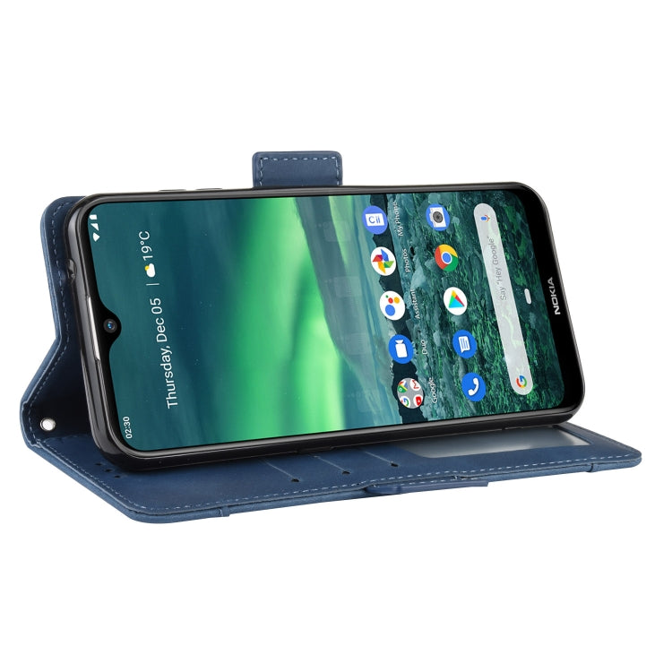 For Nokia 2.3 Wallet Style Skin Feel Calf Pattern Leather Case with Separate Card Slots & Holder & Wallet & Photo Frame