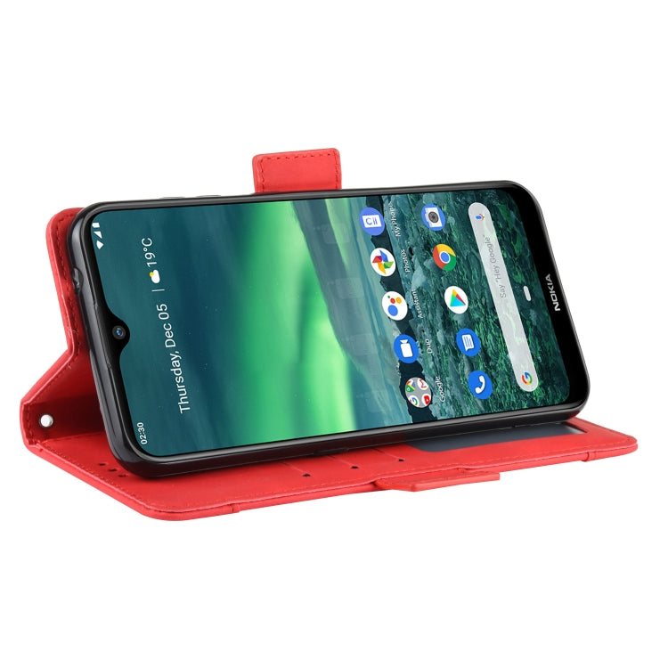 For Nokia 2.3 Wallet Style Skin Feel Calf Pattern Leather Case with Separate Card Slots & Holder & Wallet & Photo Frame