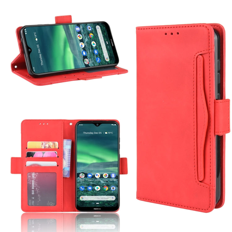 For Nokia 2.3 Wallet Style Skin Feel Calf Pattern Leather Case with Separate Card Slots & Holder & Wallet & Photo Frame