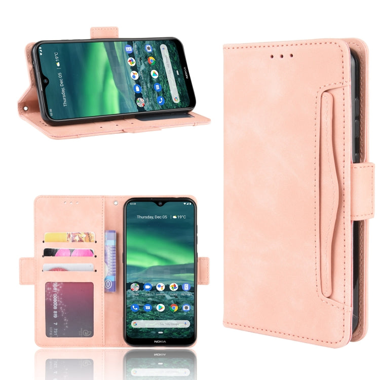 For Nokia 2.3 Wallet Style Skin Feel Calf Pattern Leather Case with Separate Card Slots & Holder & Wallet & Photo Frame