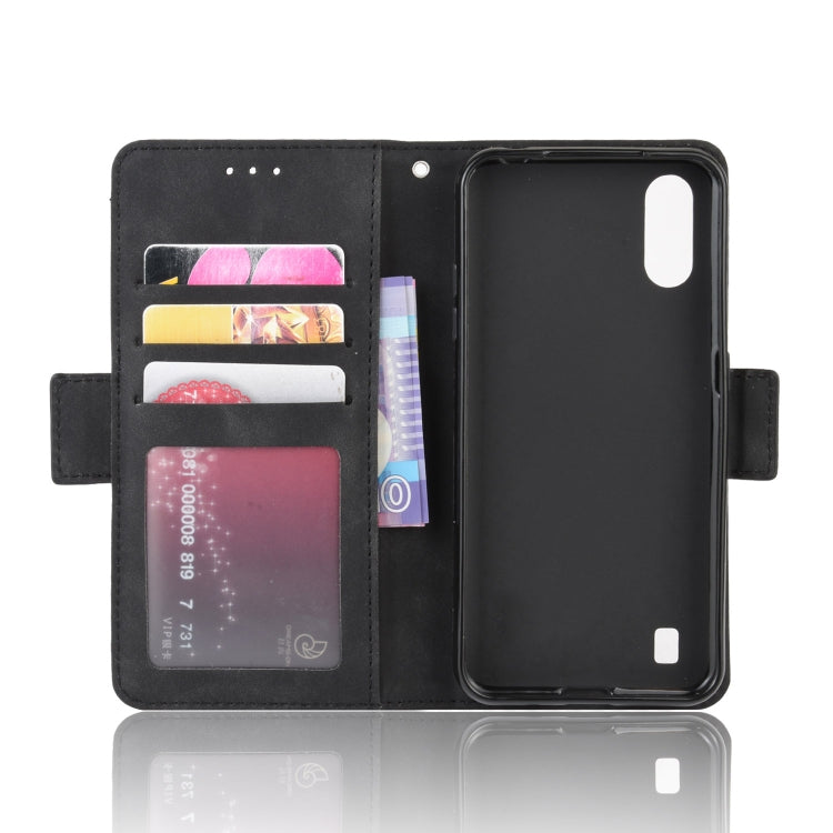 For Galaxy A01 Wallet Style Skin Feel Calf Pattern Leather Case with Separate Card Slots & Holder & Wallet & Photo Frame