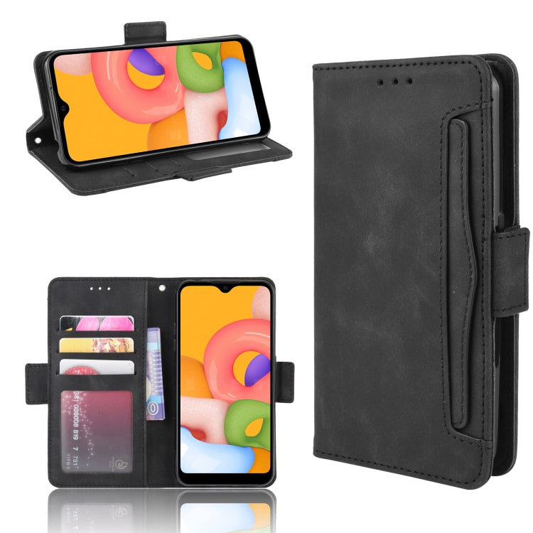 For Galaxy A01 Wallet Style Skin Feel Calf Pattern Leather Case with Separate Card Slots & Holder & Wallet & Photo Frame