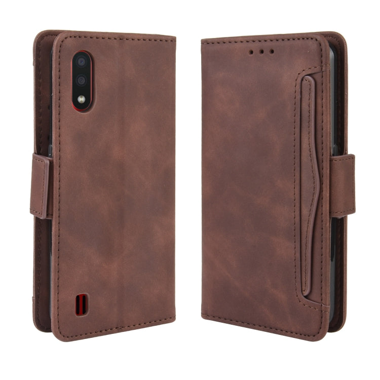 For Galaxy A01 Wallet Style Skin Feel Calf Pattern Leather Case with Separate Card Slots & Holder & Wallet & Photo Frame