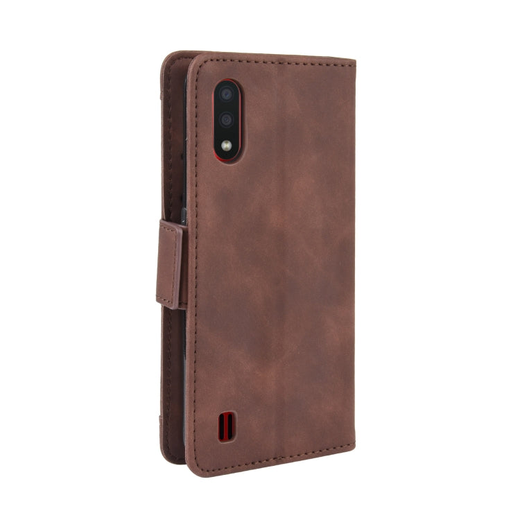 For Galaxy A01 Wallet Style Skin Feel Calf Pattern Leather Case with Separate Card Slots & Holder & Wallet & Photo Frame