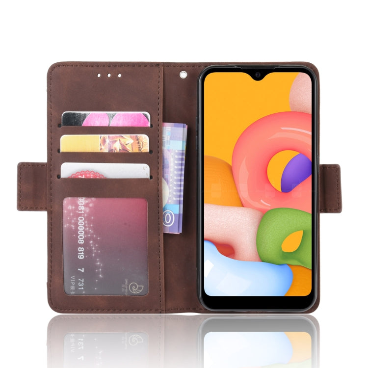 For Galaxy A01 Wallet Style Skin Feel Calf Pattern Leather Case with Separate Card Slots & Holder & Wallet & Photo Frame